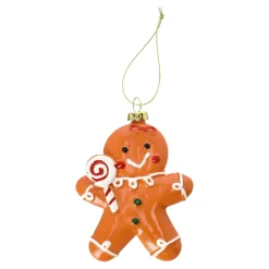 Kerstdecoratie|Kerstballen>Hanger gingerbread A 8 x 10 cm