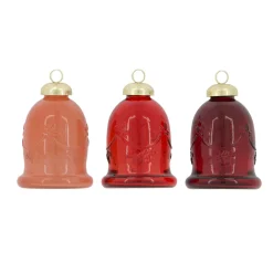 Natural Collections Kerstdecoratie|Kerstballen>Hanger glas bel 6 x 10 cm