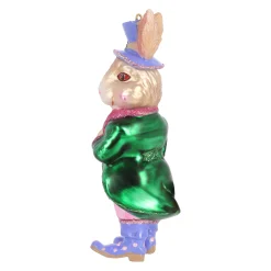 O'malley Pasen>Hanger glas konijn hoed paars