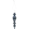 Kerstballen|Kerstdecoratie>Hanger glas pegel 13 cm blauw