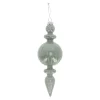 Kerstdecoratie|Kerstballen>Hanger glas pegel 21 cm groen