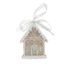Kerstdecoratie|Kerstballen>Hanger huis gingerbread 9 cm
