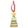 Kerstdecoratie|Kerstballen>Hanger kerstboom koek 9 cm