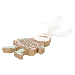 Kerstdecoratie|Kerstballen>Hanger kerstman gingerbread 9 cm