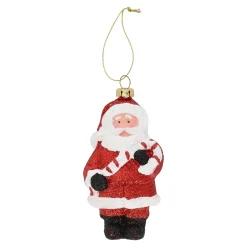 O'malley Kerstdecoratie|Kerstballen>Hanger kerstman snoepstok 6 x 11 cm