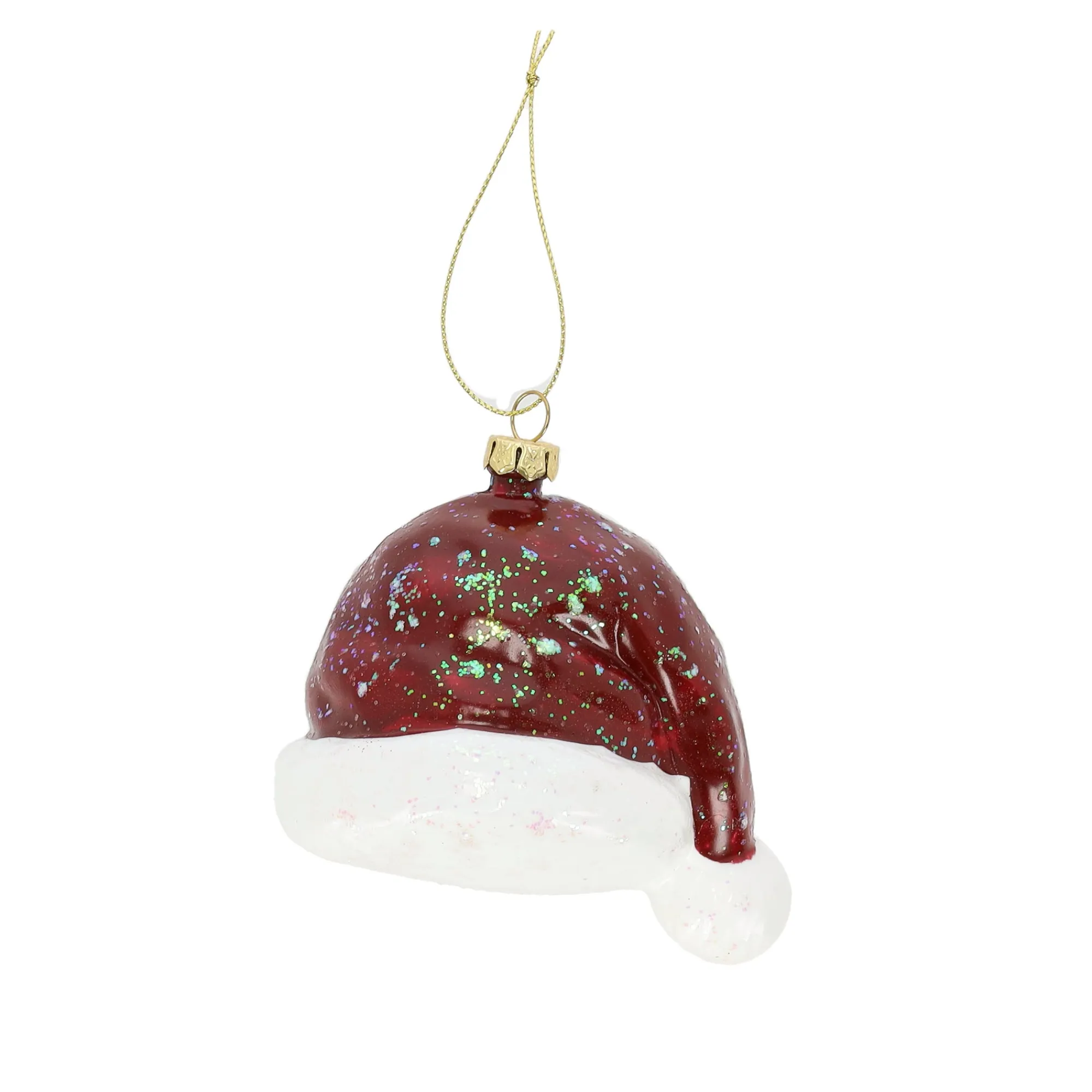 Kerstdecoratie|Kerstballen>Hanger kerstmuts 9 cm
