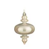 Kerstdecoratie|Kerstballen>Hanger ornament beige 15 x 8 cm