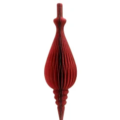 Decoris Kerstdecoratie|Kerstballen>Hanger papier pegel rood 80 cm