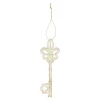 Kerstballen|Kerstdecoratie>Hanger sleutel champagne 5 x 14 cm