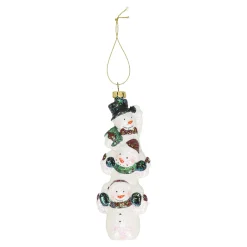 Kerstdecoratie|Kerstballen>Hanger sneeuwman 5 x 15 cm