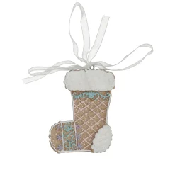 Kerstdecoratie>Hanger sok gingerbread 8 cm