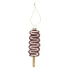 Kerstdecoratie|Kerstballen>Hanger suikerspin chocolade 12 cm