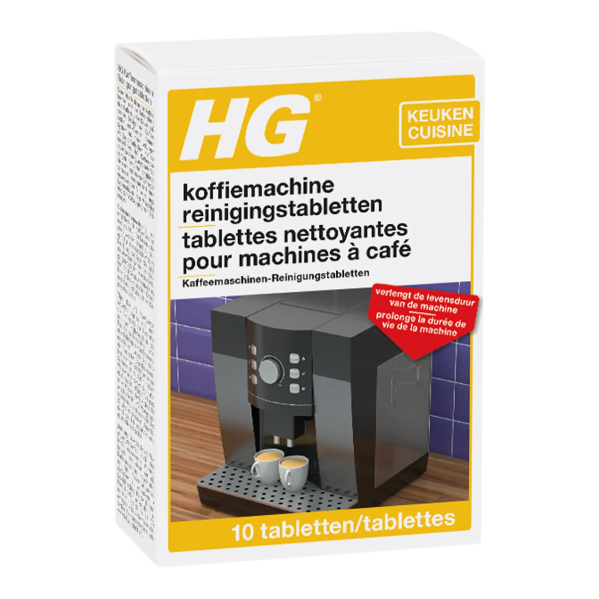 HG Schoonmaken>koffiemachine reinigingstabletten