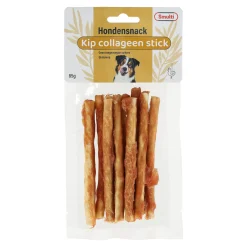 Smulti Hondensnacks>Hondensnack collageen kip stick 85g