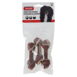 Smulti Hondensnacks>Hondensnack knoopbeen kip met kaas 3st M