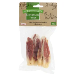 Smulti Hondensnacks>Hondensnack konijnoor+eend 85G