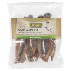 Smulti Hondensnacks>Hondensnack natuur lamsluchtpijp 5-6cm 200gr