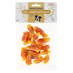 Smulti Hondensnacks>Hondensnack zoete aardappel met kip 170g