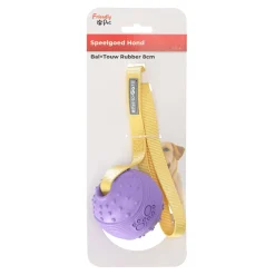 Friendly Pet Hondenspeelgoed>Hondenspeelgoed bal rubber+touw 8cm