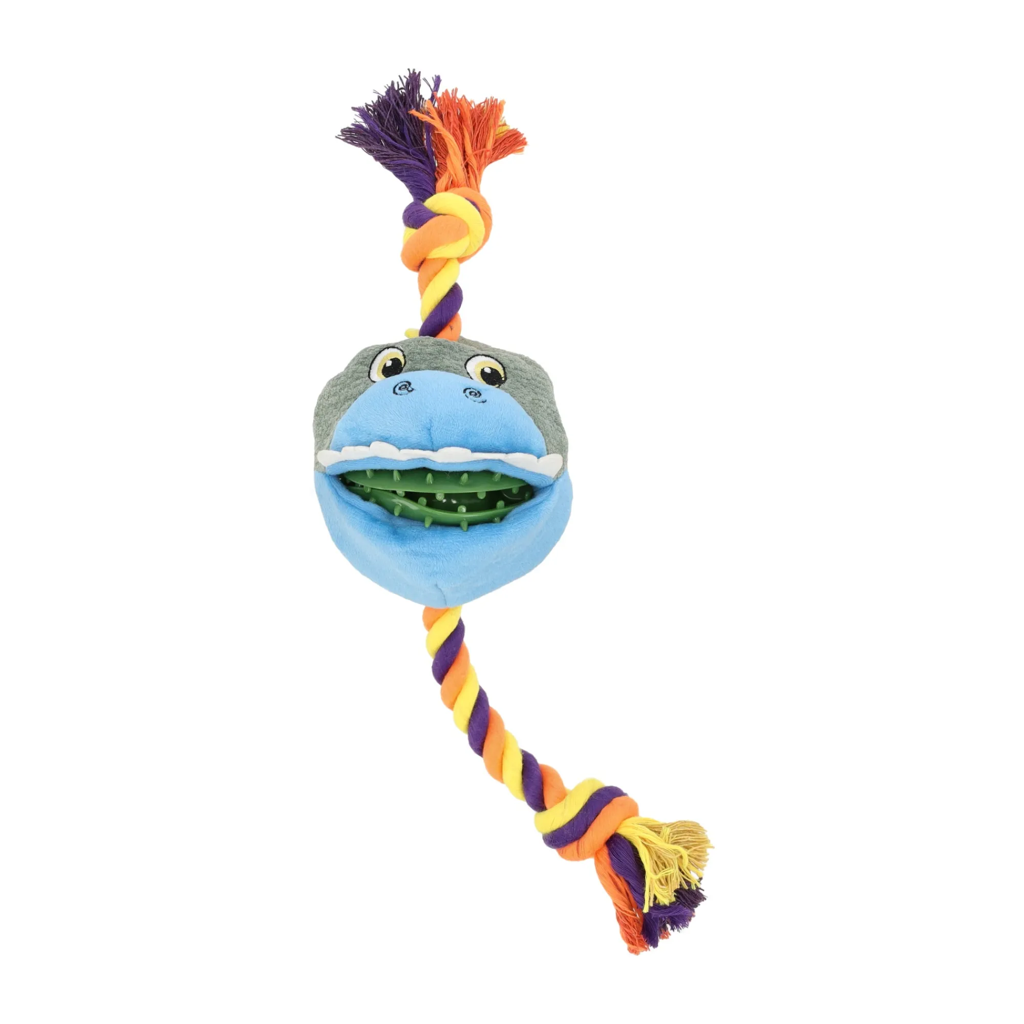 Friendly Pet Hondenspeelgoed>Hondenspeelgoed draak met touw TPR 36cm