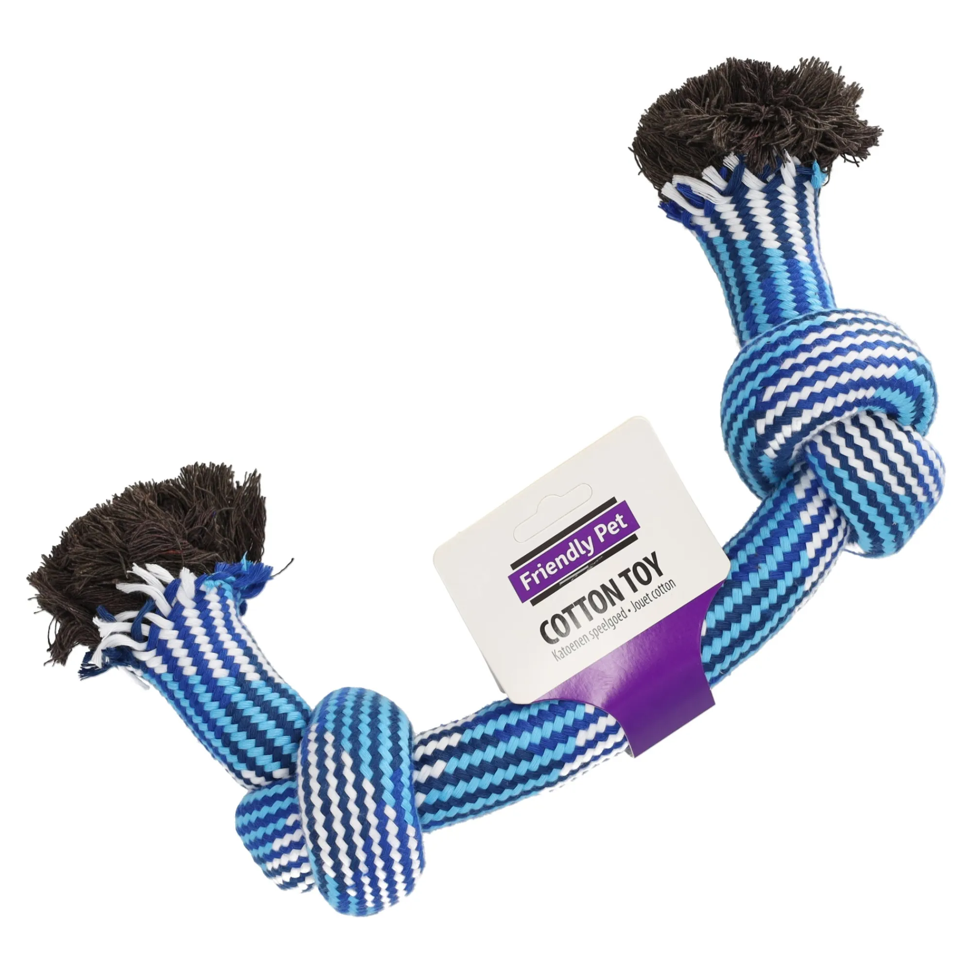 Friendly Pet Hondenspeelgoed>Hondenspeelgoed halter 47cm blauw/wit