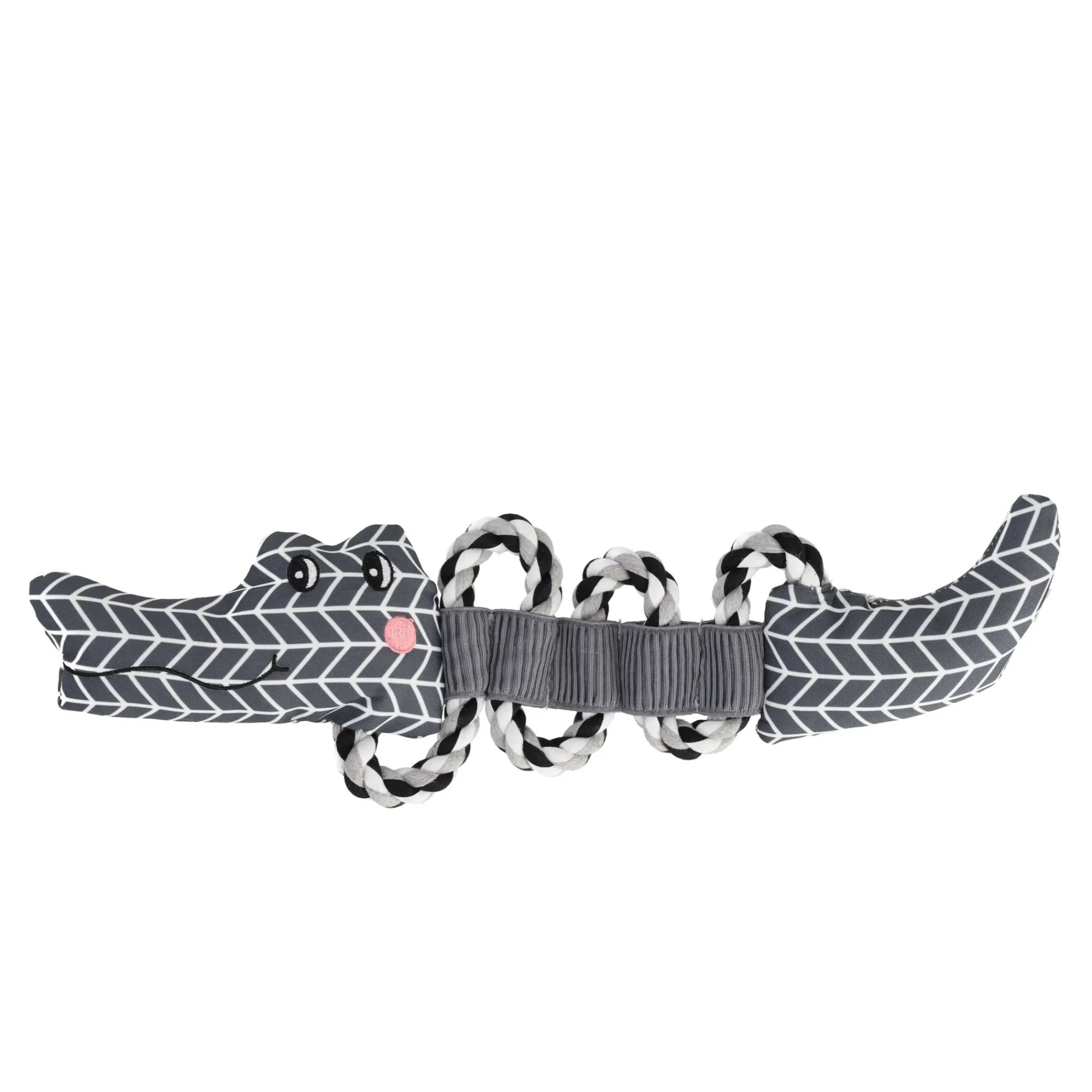 Friendly Pet Hondenspeelgoed>Hondenspeelgoed Jokko krokodil grijs 44cm