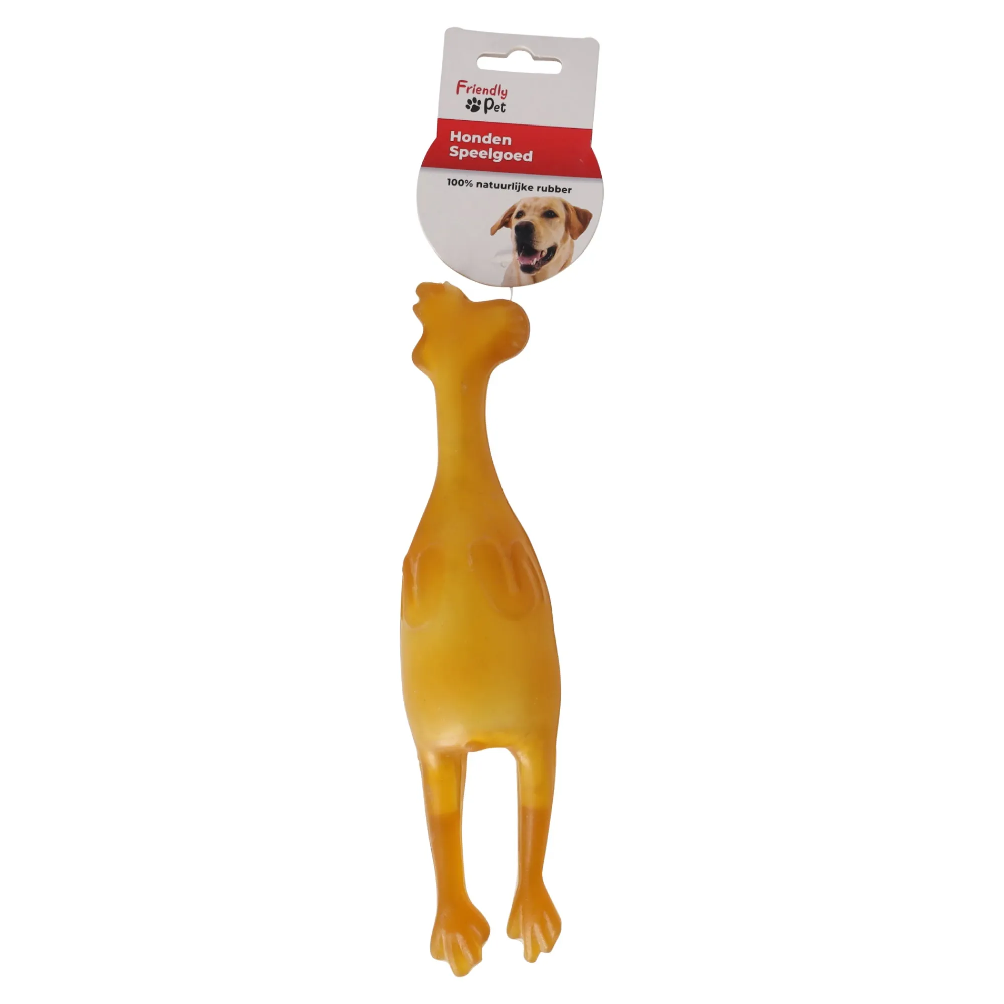 Friendly Pet Hondenspeelgoed>Hondenspeelgoed kip bruin 27x5,3cm