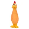 Friendly Pet Hondenspeelgoed>Hondenspeelgoed kip oranje 7,3x26,5cm