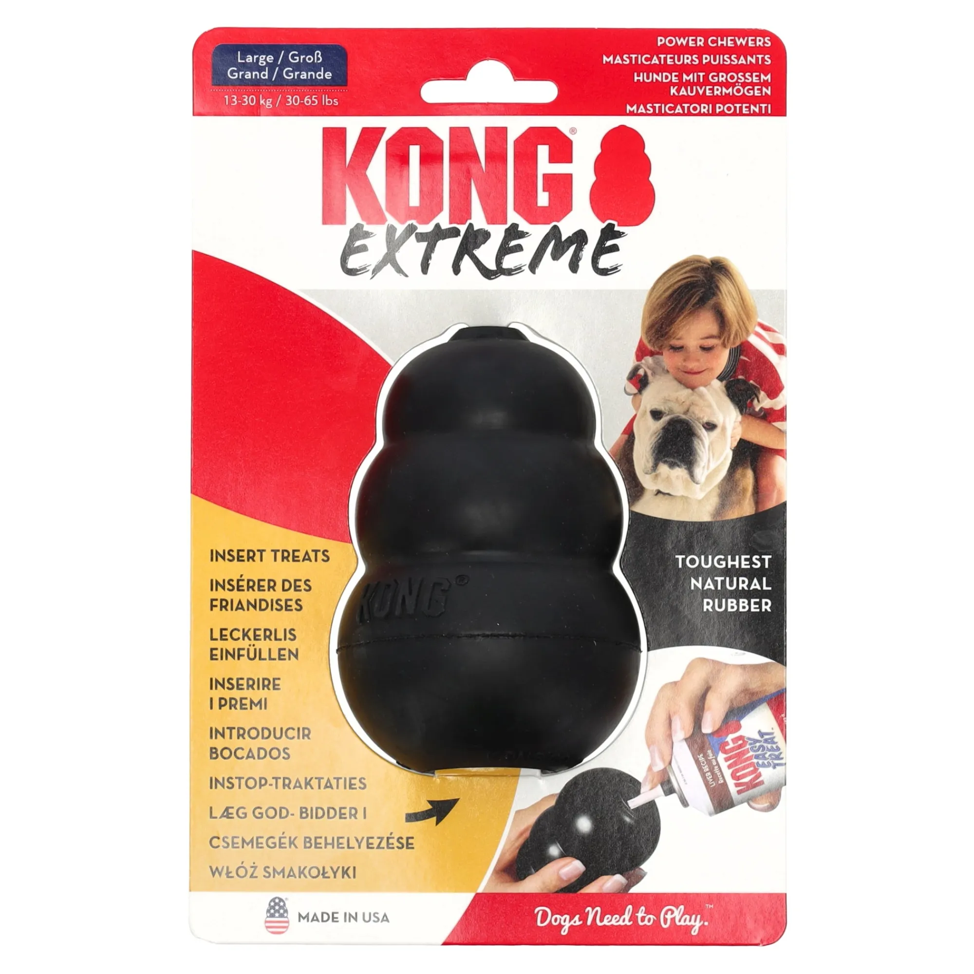 Kong Hondenspeelgoed>Hondenspeelgoed L zwart