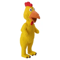 Friendly Pet Hondenspeelgoed>Hondenspeelgoed latex kip 26cm geel