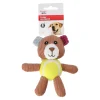 Friendly Pet Hondenspeelgoed>Hondenspeelgoed Nilak beer plush + tennisbal bruin 15cm