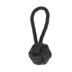 Friendly Pet Hondenspeelgoed>Hondenspeelgoed Ringo touw bal grijs D8,5cm 15mm 25cm