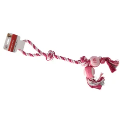 Friendly Pet Hondenspeelgoed>Hondenspeelgoed touw+2 ballen 55cm