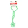 Friendly Pet Hondenspeelgoed>Hondenspeelgoed touw+bal gr/bl 33cm