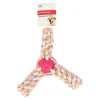 Friendly Pet Hondenspeelgoed>Hondenspeelgoed Touw+bal tpr 28cm
