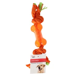 Friendly Pet Hondenspeelgoed>Hondenspeelgoed touw+bot TPR oranje