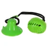 Friendly Pet Hondenspeelgoed>Hondenspeelgoed TPL Kleva bal+zuignap groen 55cm