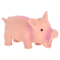 Friendly Pet Hondenspeelgoed>Hondenspeelgoed varken latex 12cm roze