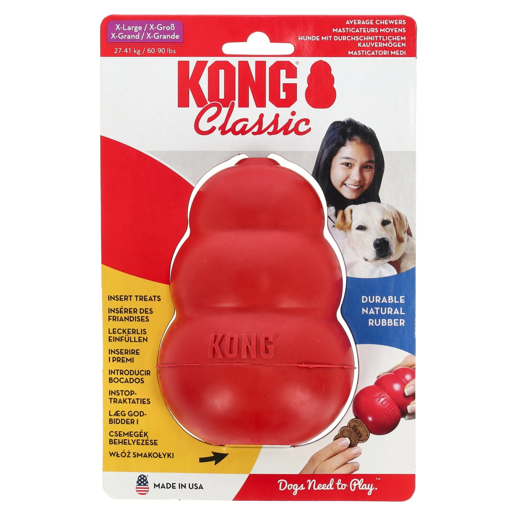 Kong Hondenspeelgoed>Hondenspeelgoed XL rood
