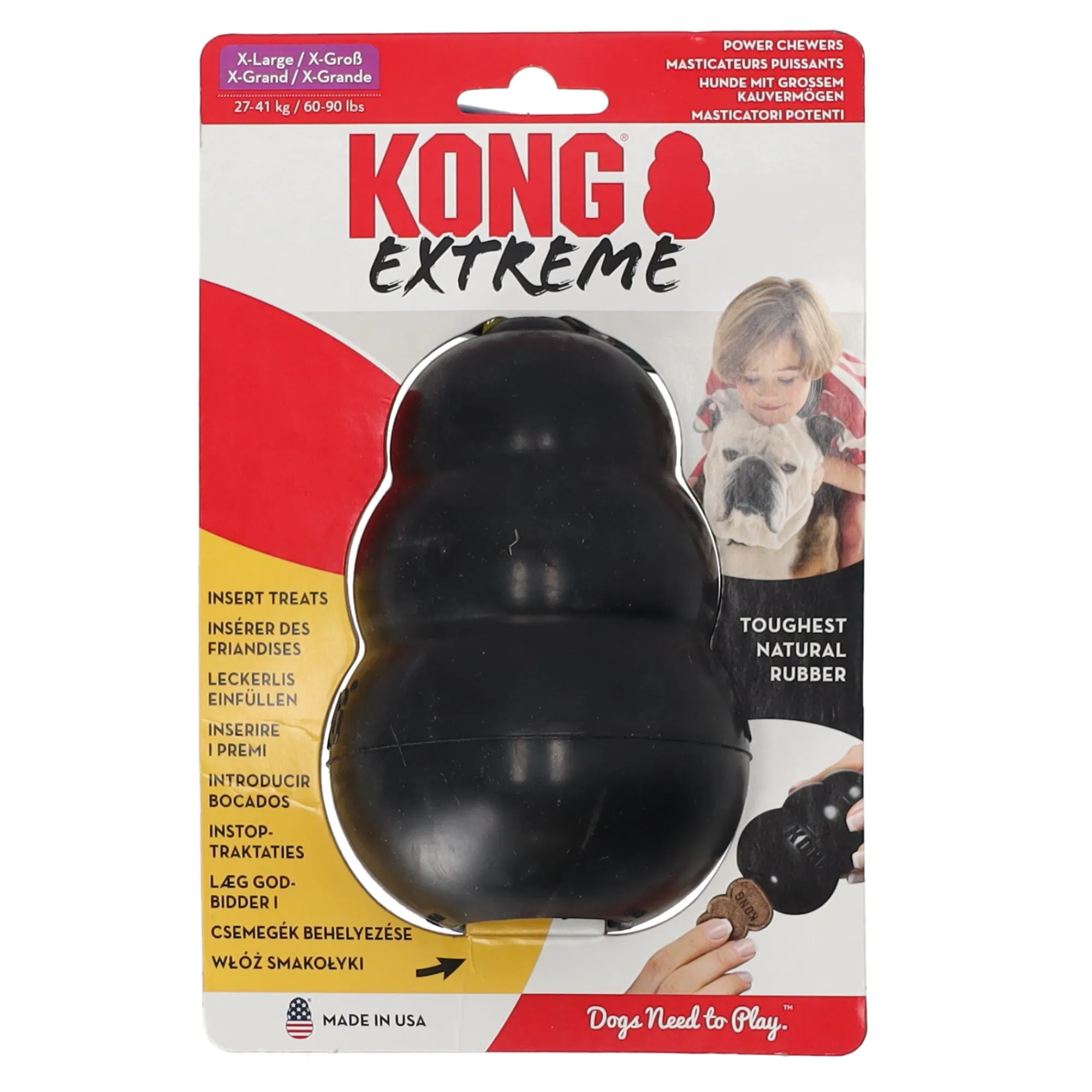 Kong Hondenspeelgoed>Hondenspeelgoed XL zwart