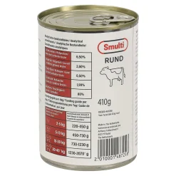 Smulti Hondenvoer>Hondenvoer Blik 410 gram Rund