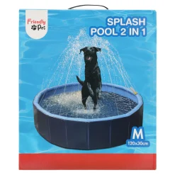 Friendly Pet Hondenspeelgoed>Hondenzwembad met sprinkler 120cm Splash