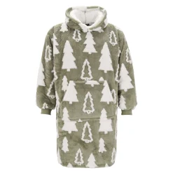 O'malley Kerstkleding>Hoodie trees groen