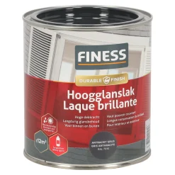 Finess Lakken>Hoogglans antraciet 14203 750ml