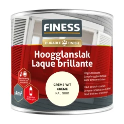 Finess Lakken>Hoogglans crème wit 14204 250ml