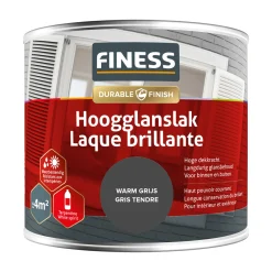 Finess Lakken>Hoogglans warm grijs 14292 250ml