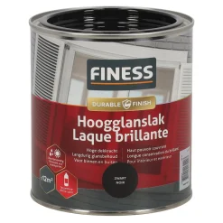 Finess Lakken>Hoogglans zwart 1428 750ml