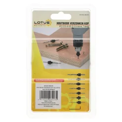Lotus Toebehoren Elektrisch Gereedschap>Houtboor verzonken kop 7-delig