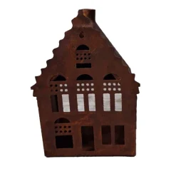 O'malley Woondecoratie>Huis deco 8 x 11 cm roest