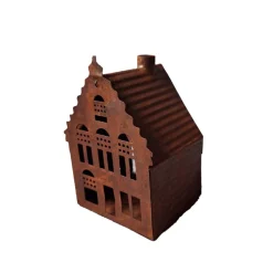 O'malley Woondecoratie>Huis deco 8 x 11 cm roest